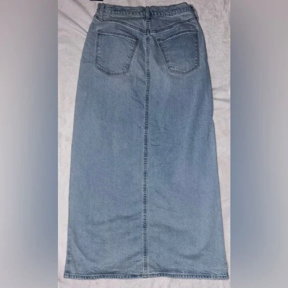 NWT Wild Fable Women's Light Blue Denim Front Slit Skirt Size 6 - Picture 5 of 6